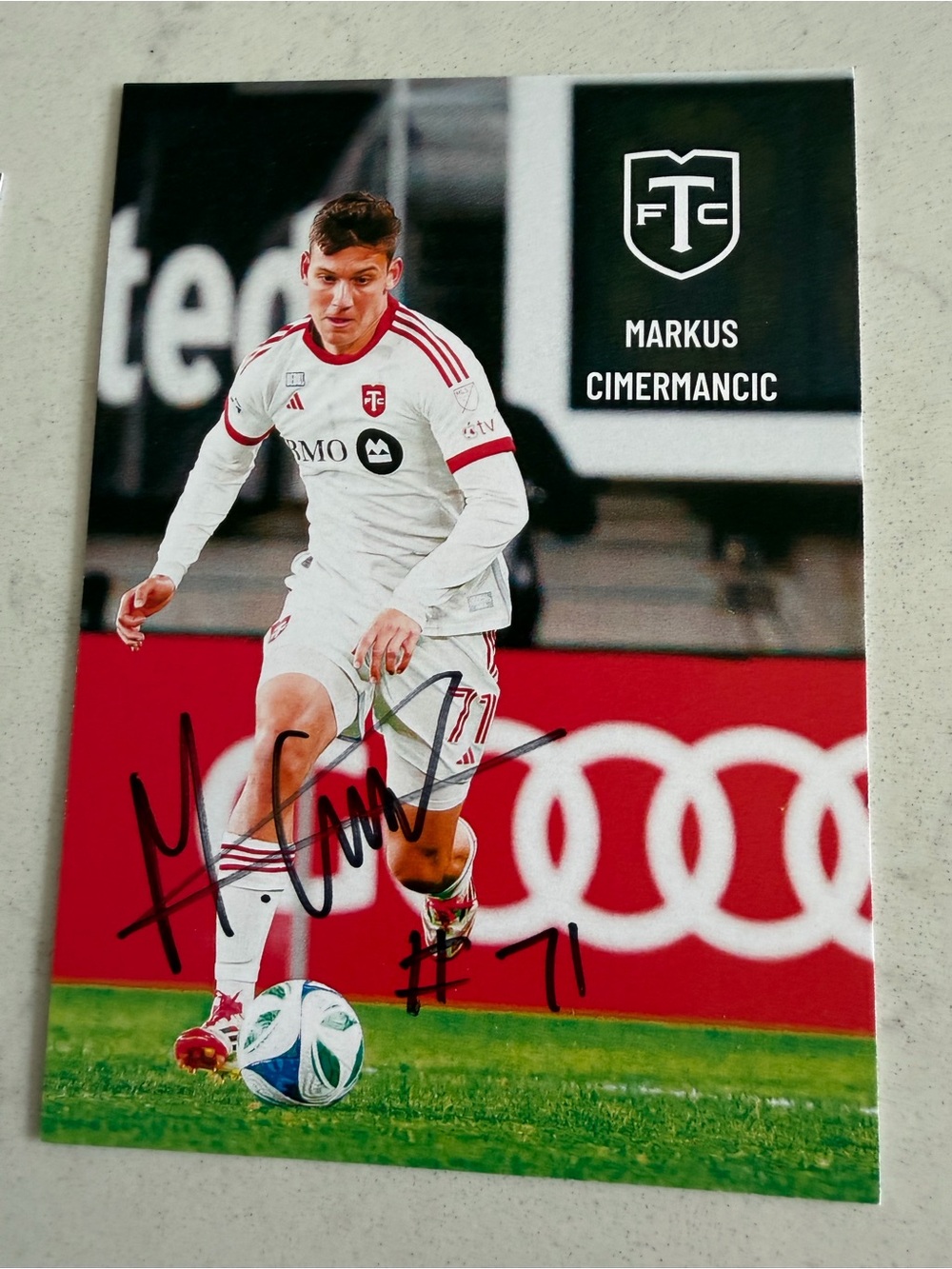 Markus Cimermancic Autographed Toronto FC Card